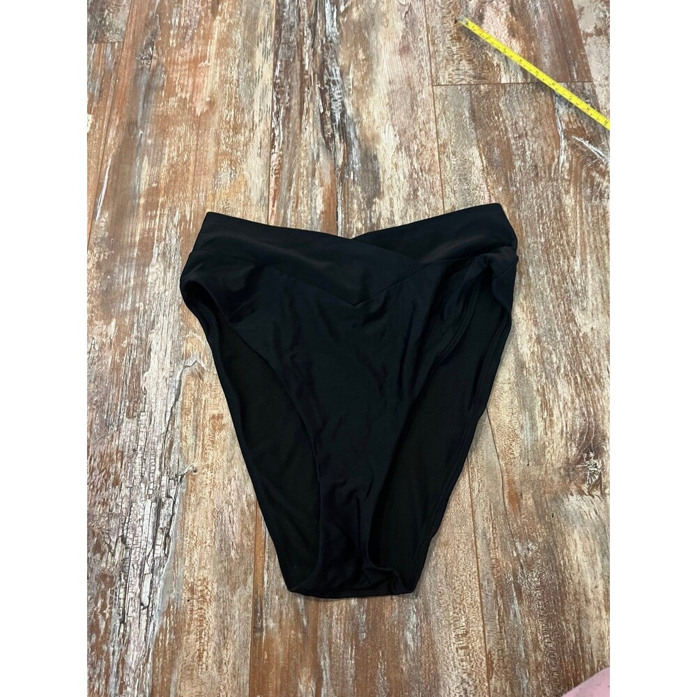 Women’s Aerie Black High Waisted Bathing Suit Bottoms Size Large